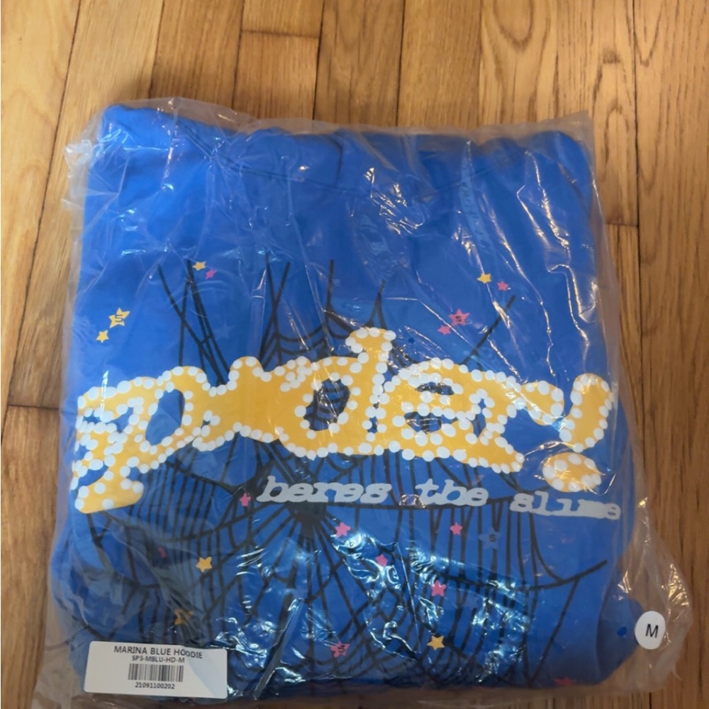 Marina Blue Web Hoodie